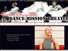 Tablet Screenshot of dancemission.com